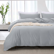 Load image into Gallery viewer, JELLYMONI Cooling Duvet Cover - Eucalyptus Lyocell Cotton Silky and Breathable Comforter Cover Set, Hypoallergenic and Moisture Wicking Summer Bedding for Hot Sleeper