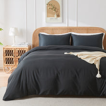Load image into Gallery viewer, JELLYMONI 3 Pieces Soft Microfiber & Rayon Derived from Bamboo Duvet Cover Set, Cooling Duvet Cover with Zipper Closure