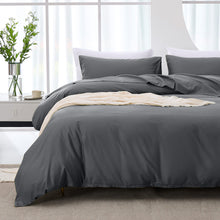 Load image into Gallery viewer, JELLYMONI Cooling Duvet Cover - Eucalyptus Lyocell Cotton Silky and Breathable Comforter Cover Set, Hypoallergenic and Moisture Wicking Summer Bedding for Hot Sleeper