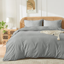 Load image into Gallery viewer, JELLYMONI 3 Pieces Soft Microfiber & Rayon Derived from Bamboo Duvet Cover Set, Cooling Duvet Cover with Zipper Closure
