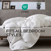 Load image into Gallery viewer, JELLYMONI 100% Washed Cotton Duvet Cover Twin/Full/Queen/King – Soft, Breathable Linen-Look Bedding with Natural Wrinkle Texture, Button Closure, 3-Piece Set Breathe Easy in Bedroom Comfort