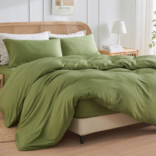 Load image into Gallery viewer, JELLYMONI 3 Pieces Soft Microfiber & Rayon Derived from Bamboo Duvet Cover Set, Cooling Duvet Cover with Zipper Closure