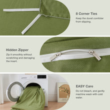Load image into Gallery viewer, JELLYMONI 3 Pieces Soft Microfiber & Rayon Derived from Bamboo Duvet Cover Set, Cooling Duvet Cover with Zipper Closure