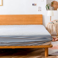Load image into Gallery viewer, JELLYMONI 100% Cotton Plaid Fitted Sheet, Ultra Soft Breathable Deep Pocket Bed Sheet