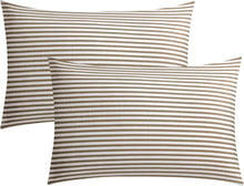Load image into Gallery viewer, JELLYMONI 100% Natural Cotton Striped Pillowcases Set