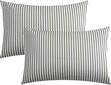 Load image into Gallery viewer, JELLYMONI 100% Natural Cotton Striped Pillowcases Set
