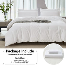 Load image into Gallery viewer, JELLYMONI Cooling Duvet Cover - Eucalyptus Lyocell Cotton Silky and Breathable Comforter Cover Set, Hypoallergenic and Moisture Wicking Summer Bedding for Hot Sleeper