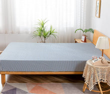 Load image into Gallery viewer, JELLYMONI 100% Cotton Plaid Fitted Sheet, Ultra Soft Breathable Deep Pocket Bed Sheet