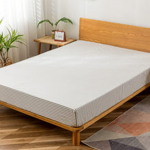 Load image into Gallery viewer, JELLYMONI 100% Cotton Plaid Fitted Sheet, Ultra Soft Breathable Deep Pocket Bed Sheet
