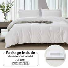 Load image into Gallery viewer, JELLYMONI Cooling Duvet Cover - Eucalyptus Lyocell Cotton Silky and Breathable Comforter Cover Set, Hypoallergenic and Moisture Wicking Summer Bedding for Hot Sleeper