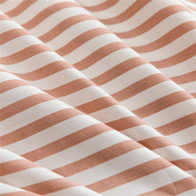 Load image into Gallery viewer, Natural Cotton Pink Striped Duvet Cover Sets - JELLYMONI