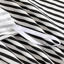 Load image into Gallery viewer, Natural Cotton Black Striped Duvet Cover Sets - JELLYMONI