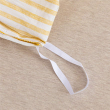 Load image into Gallery viewer, Natural Cotton Yellow Striped Duvet Cover Sets - JELLYMONI
