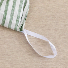 Load image into Gallery viewer, Natural Cotton Green Striped Duvet Cover Sets - JELLYMONI