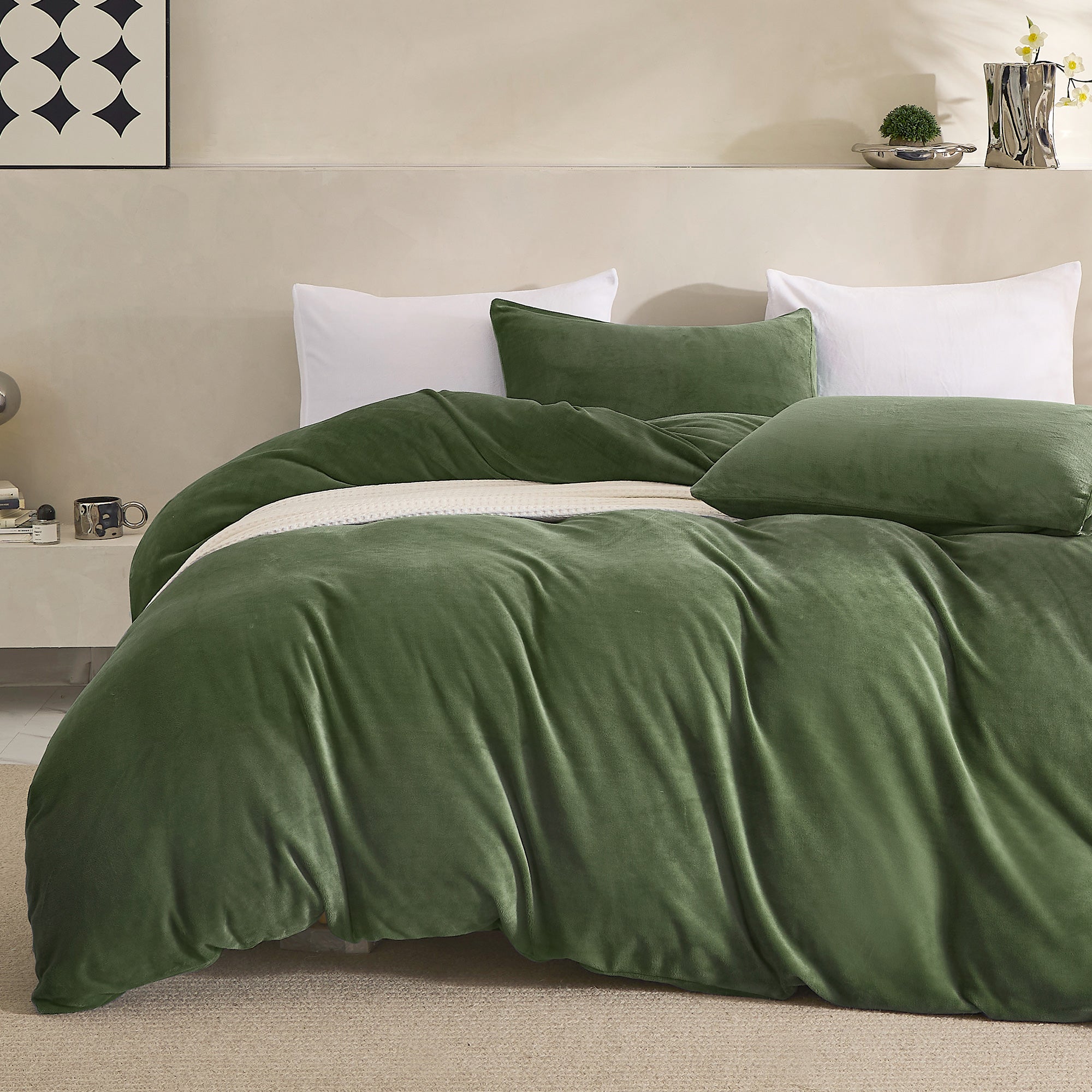 Queen Duvet Cover JELLYMONI King Duvet Cover Set Waffle Weave