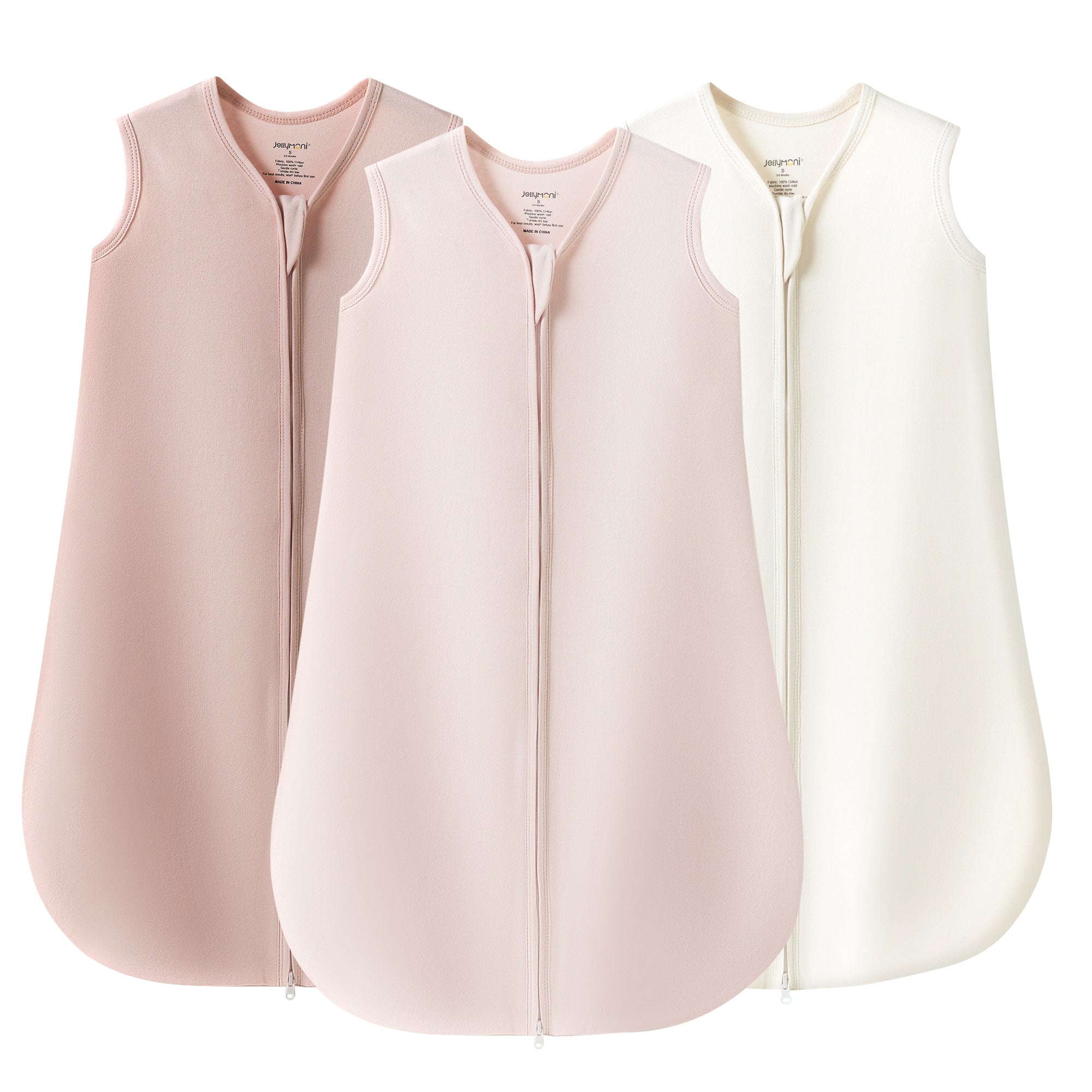 JELLYMONI Baby Sleep Sack 100% Cotton Wearable Blanket, TOG Soft  Lightweight Toddler Sleeping Sack Pack 2-Way Zipper Newborn Sleep Sacks