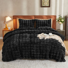 Load image into Gallery viewer, JELLYMONI Luxury Soft Faux Rabbit Fur Duvet Cover Set
