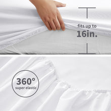 Load image into Gallery viewer, JELLYMONI Luxury Soft Microfiber Sheets Set , Deep Pocket Up to 16&quot;, Silky Bedding Sheets &amp; Pillowcases
