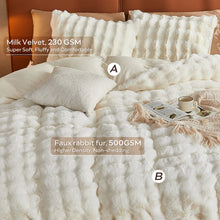 Load image into Gallery viewer, JELLYMONI Luxury Soft Faux Rabbit Fur Duvet Cover Set
